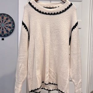 Zara knit white ivory sweater small